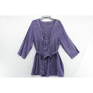 The Pyramid Collection Top Women's XL Fairy Goth Whimsigoth Dark Forest Damsel